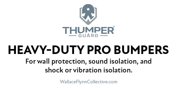 THUMPER GUARD™ Heavy-Duty PRO Bed Frame Bracket Bumpers, Protects Walls from Damage